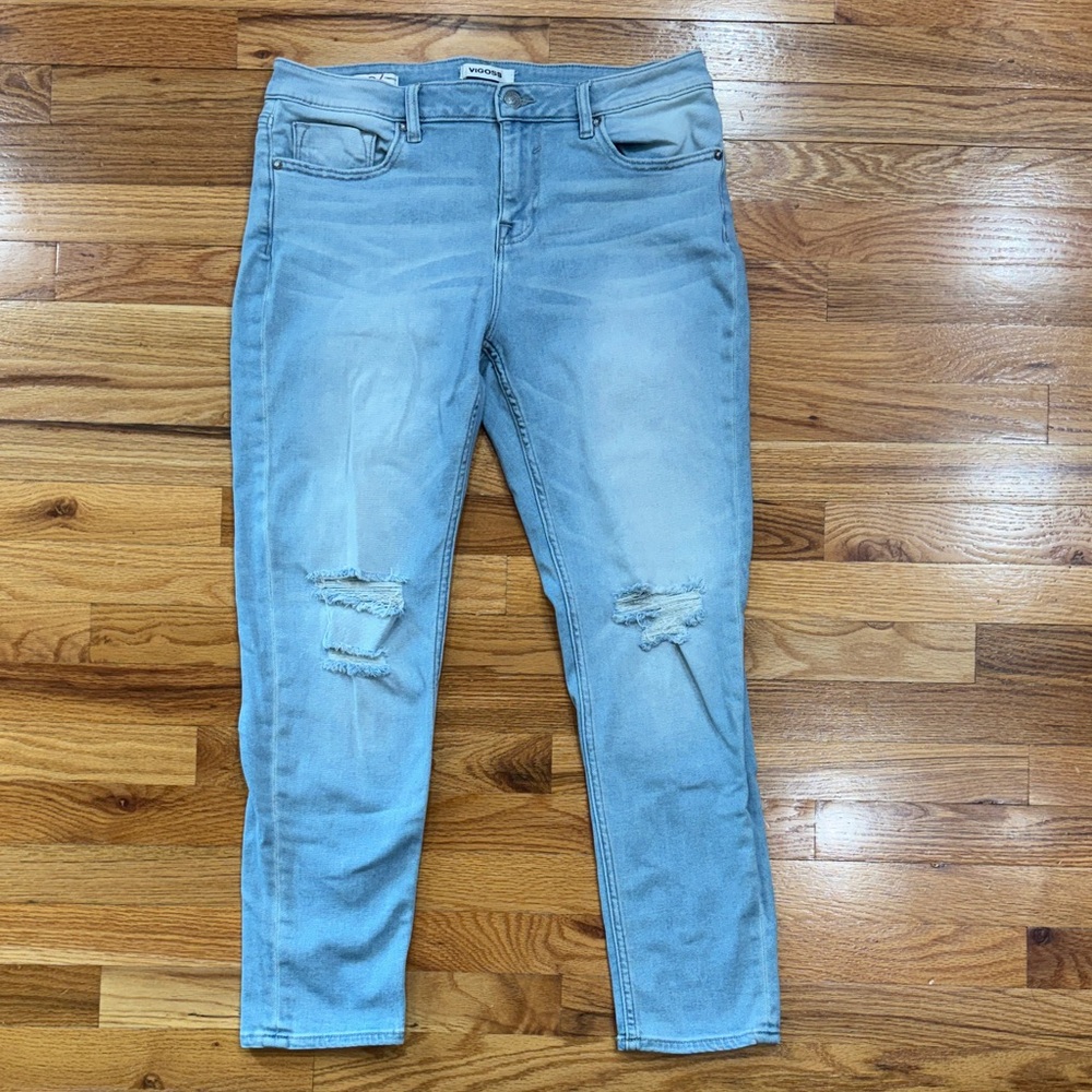 VIGOSS Light Blue Distressed Women Jeans size 30/10